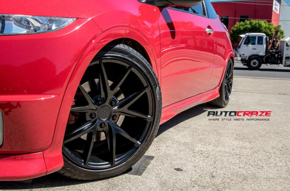 HONDA CIVIC 5 STUD MISANO MATTE BLACK